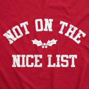 Alternative view of Binmarts Not On The Nice List Crew Neck Sweatshirt