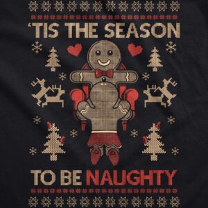 Alternative view of Binmarts Tis The Season To Be Naughty Crew Neck Sweatshirt