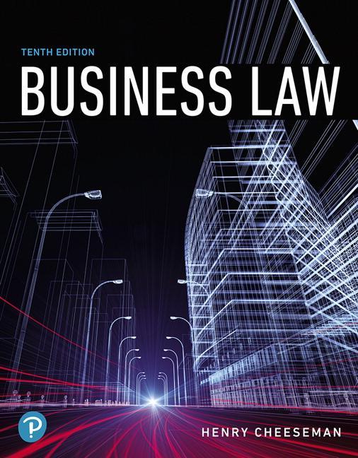 Business Law 10th Edition by Henry R. Cheeseman