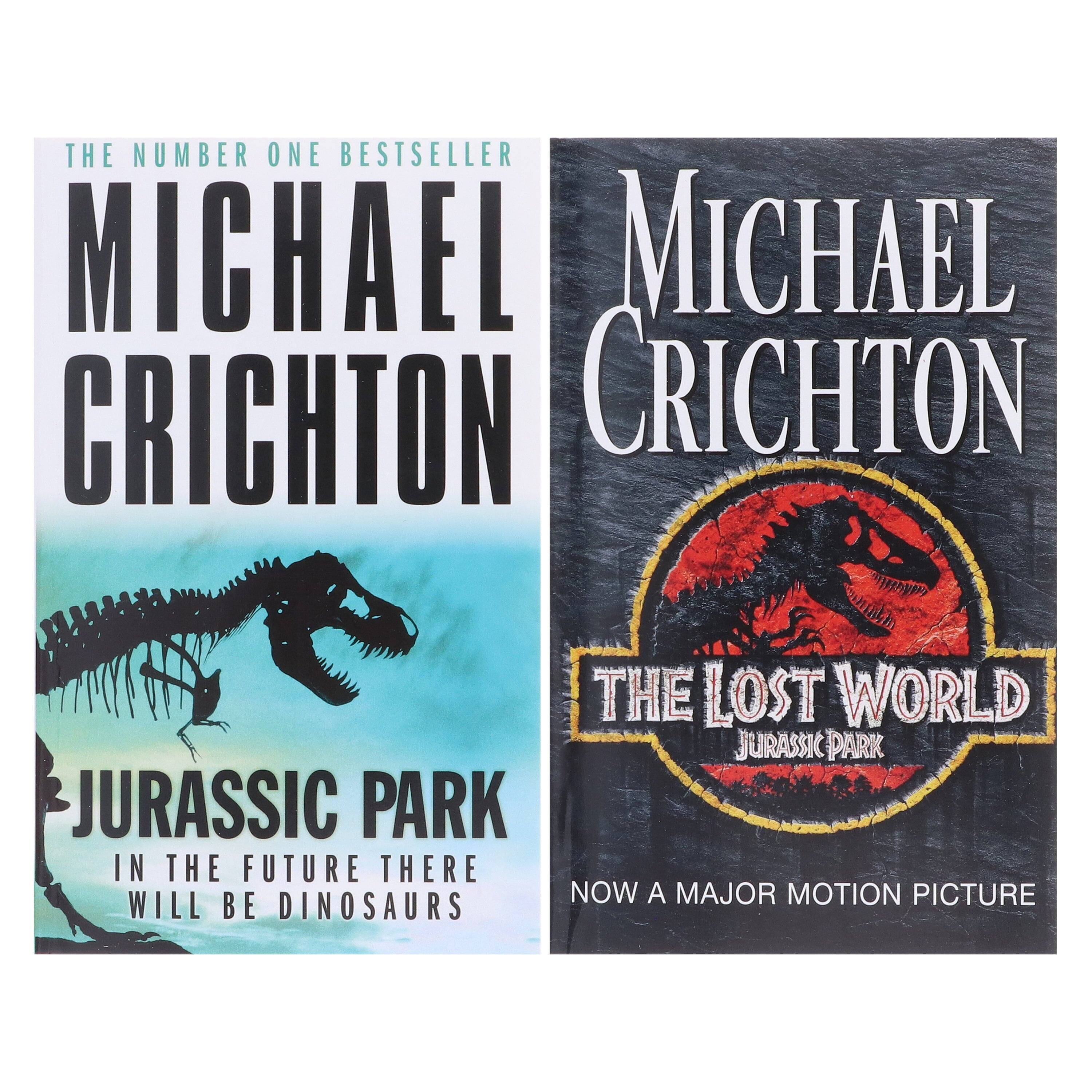 Alternative view of Jurassic Park & The Lost World by Michael Crichton - 2 Book Paperback Set