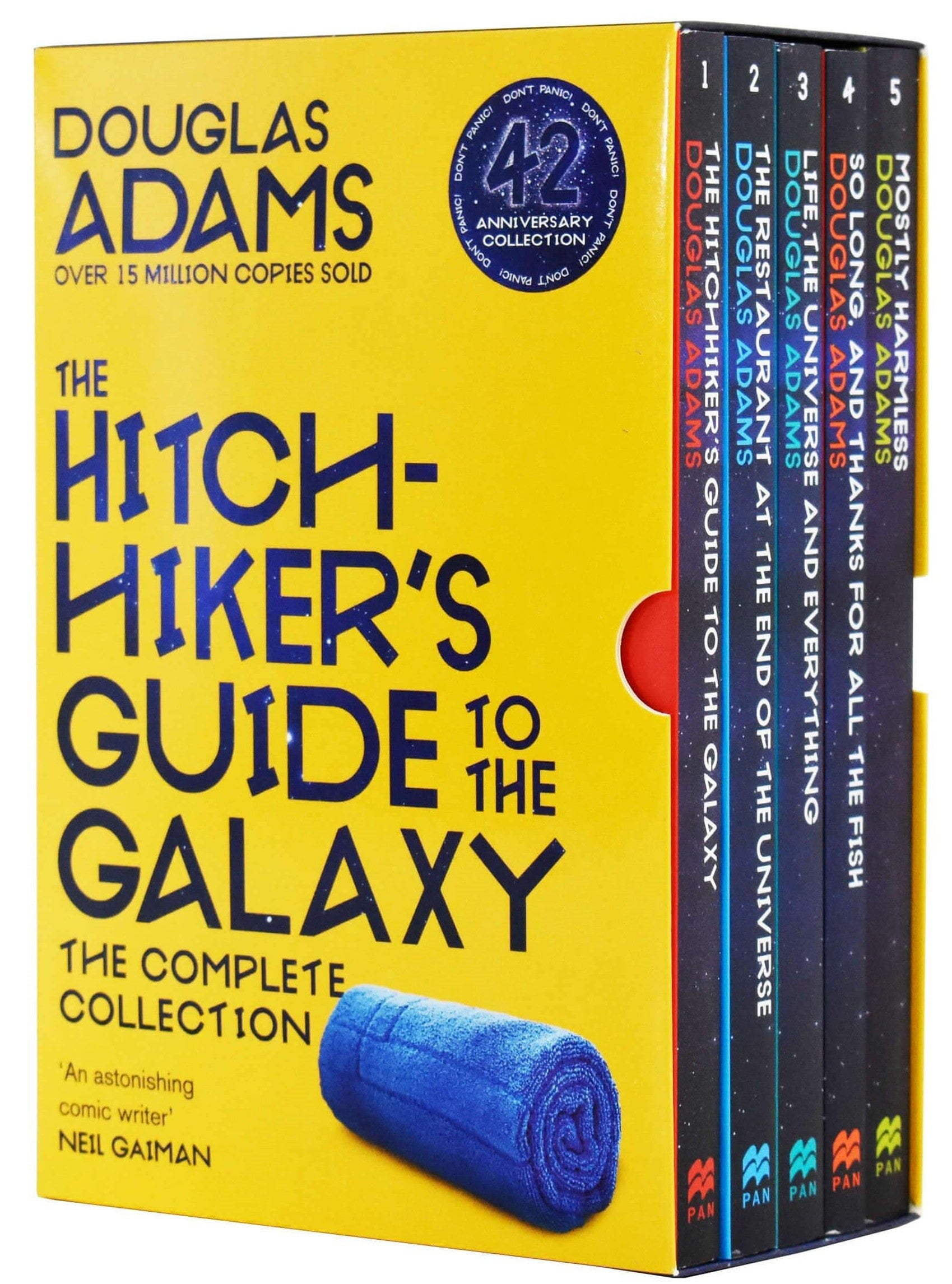 The Hitchhiker's Guide to the Galaxy Books 1-5 Box Set by Douglas Adams - Paperback Collection