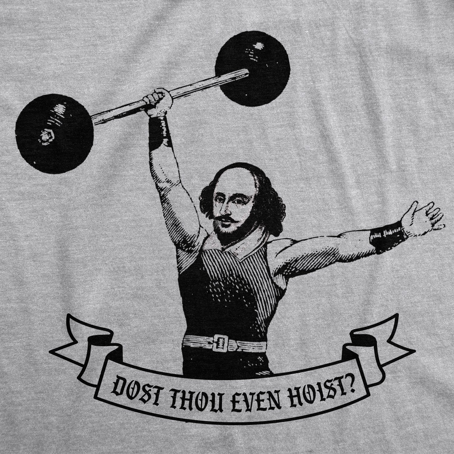Alternative view of Dost Thou Even Hoist Funny Medieval Gym Workout Men's Tank Top