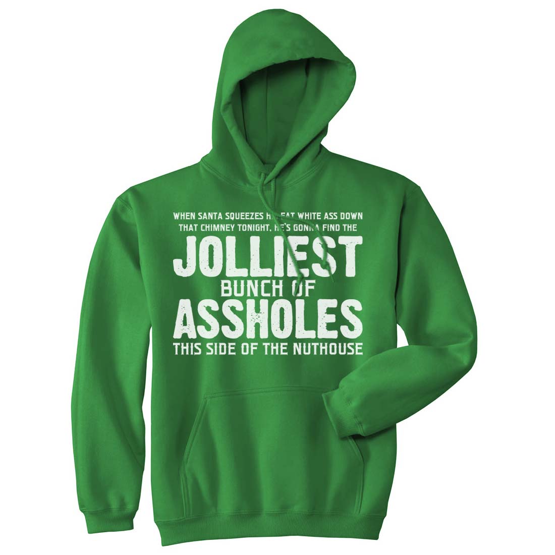 Jolliest Bunch Funny Christmas Vacation Quote Men's Pullover Hoodie