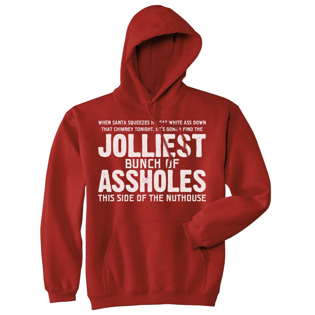 Alternative view of Jolliest Bunch Funny Christmas Vacation Quote Men's Pullover Hoodie
