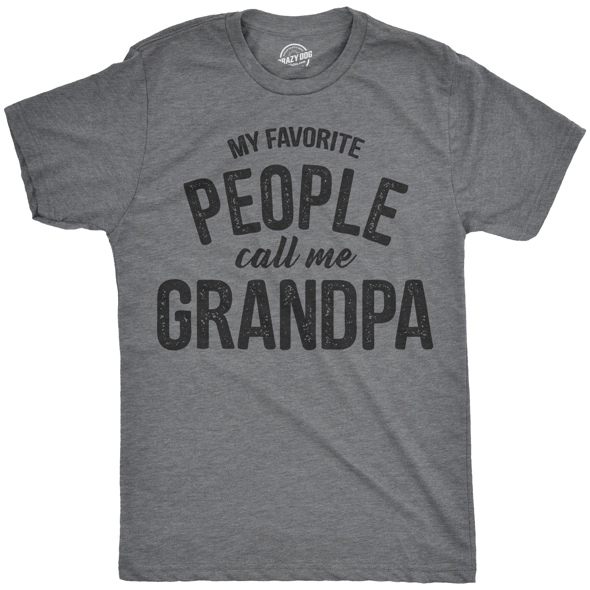 My Favorite People Call Me Grandpa Father's Day Gift Men's Graphic T-Shirt