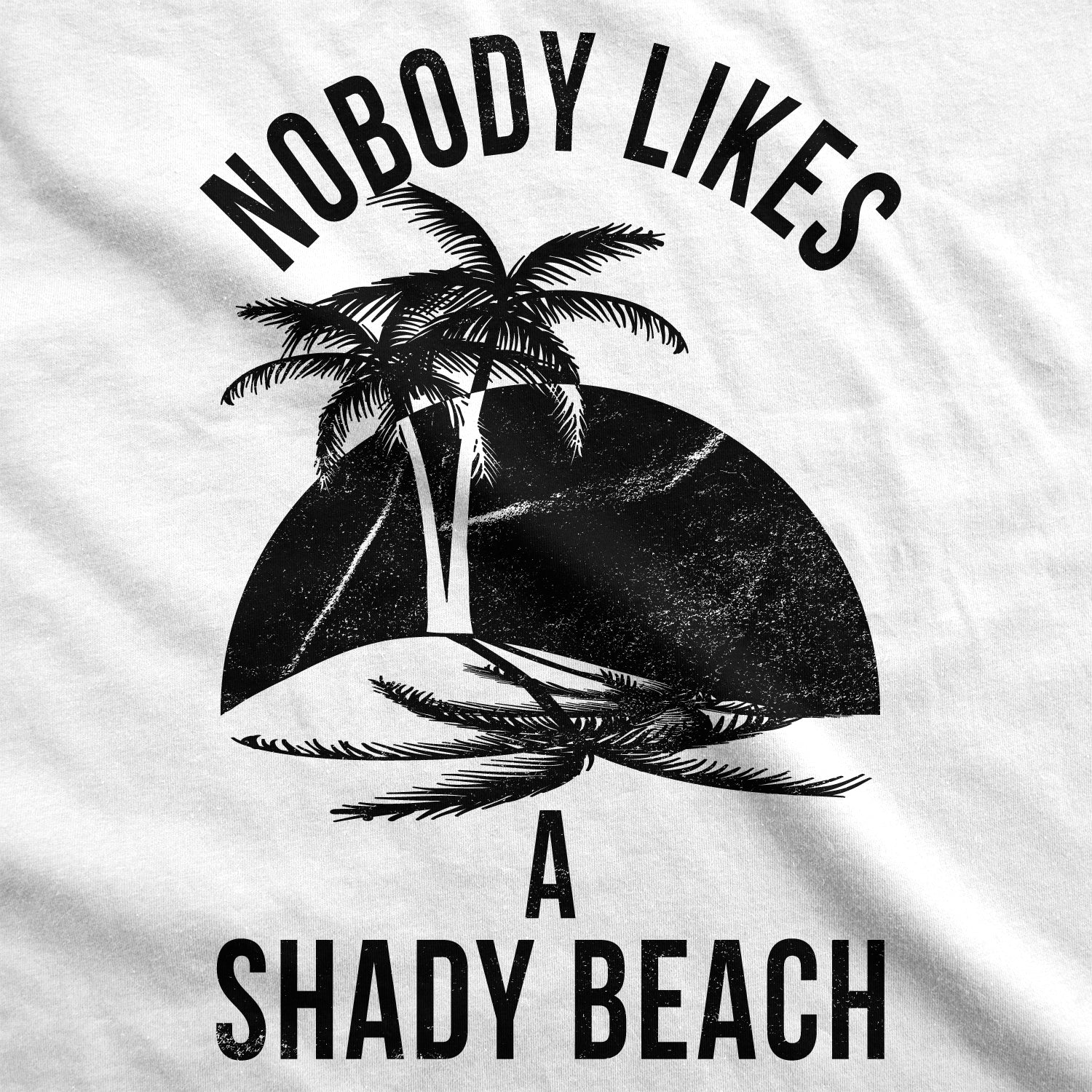 Alternative view of Nobody Likes A Shady Beach Funny Pun Summer Men's Tank Top
