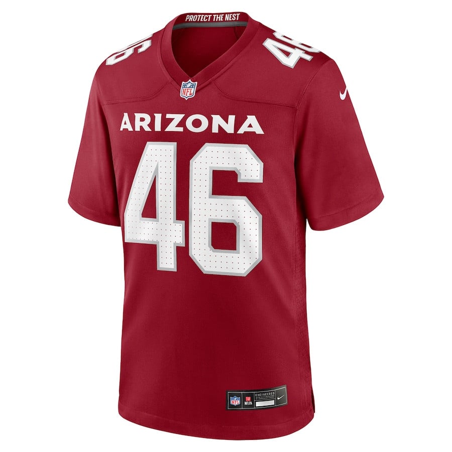 Alternative view of Aaron Brewer 46 Arizona Cardinals Team Game Men Jersey - Cardinal JS8791 nicesnker