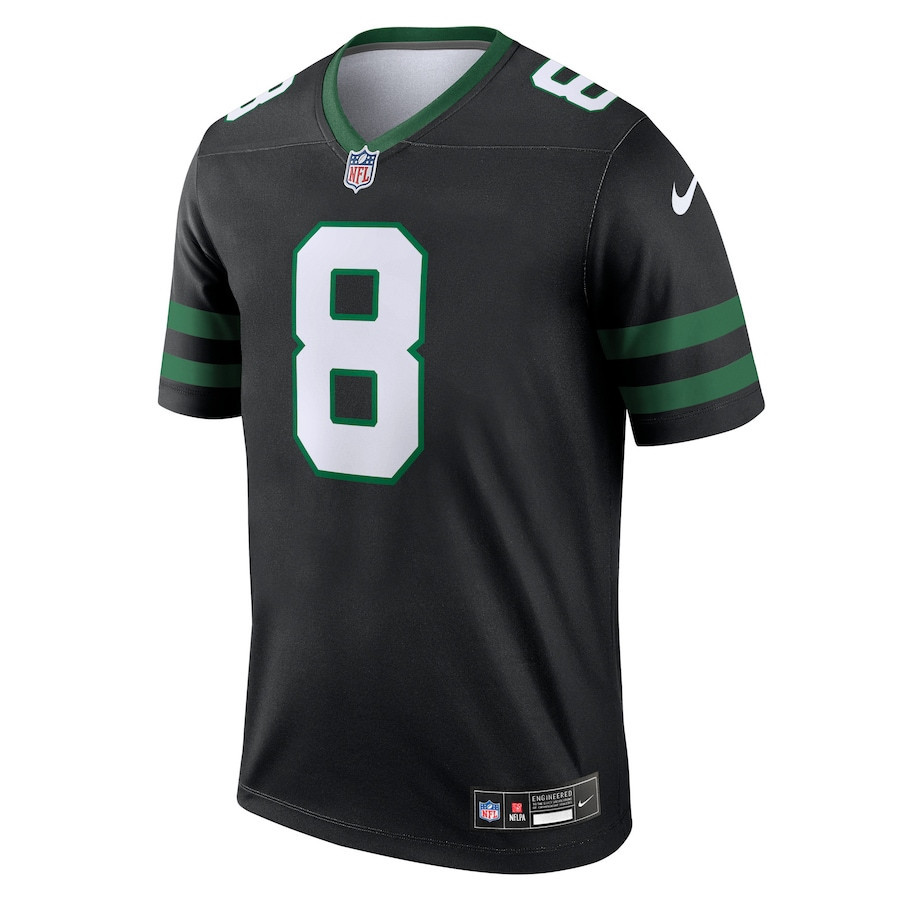 Alternative view of Aaron Rodgers 8 New York Jets Alternate Legend Jersey - Men, Legacy Black JS4369 nicesnker