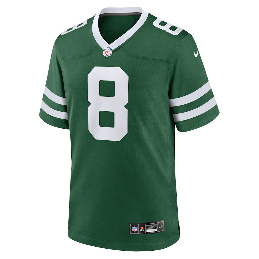 Alternative view of Aaron Rodgers 8 New York Jets Game Jersey - Men, Legacy Green JS4959 nicesnker