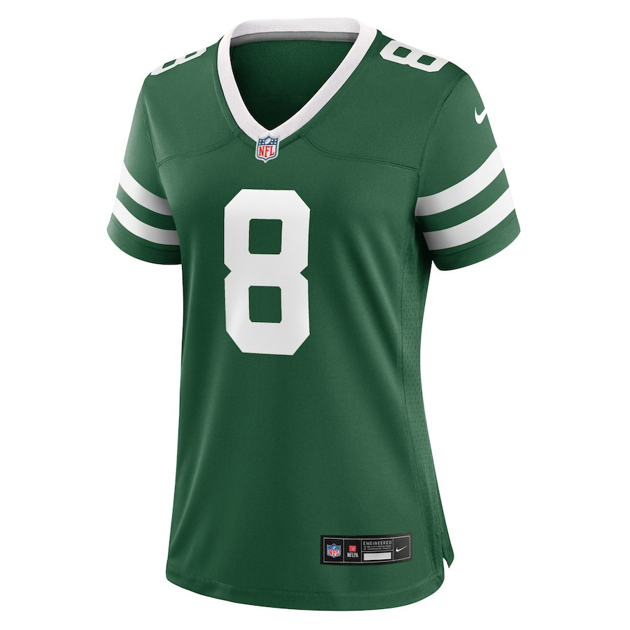 Alternative view of Aaron Rodgers 8 New York Jets Game Jersey - Women, Green JS7771 nicesnker