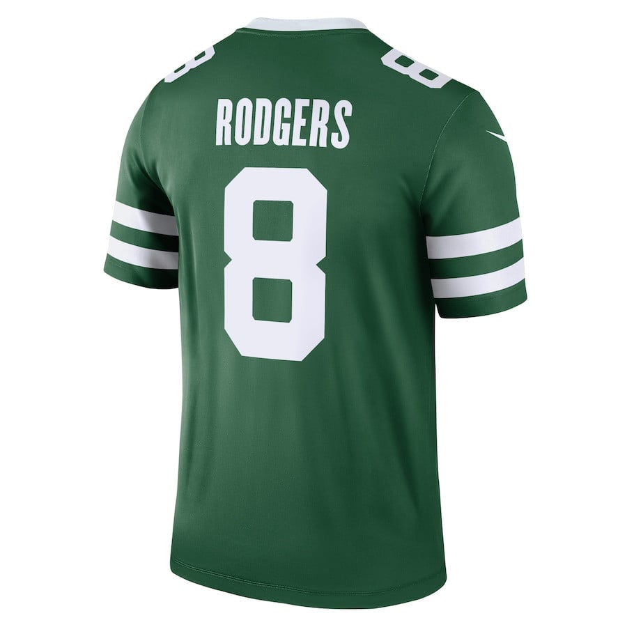 Aaron Rodgers 8 New York Jets Legend Jersey - Men, Legacy Green JS4458 nicesnker - Image 3