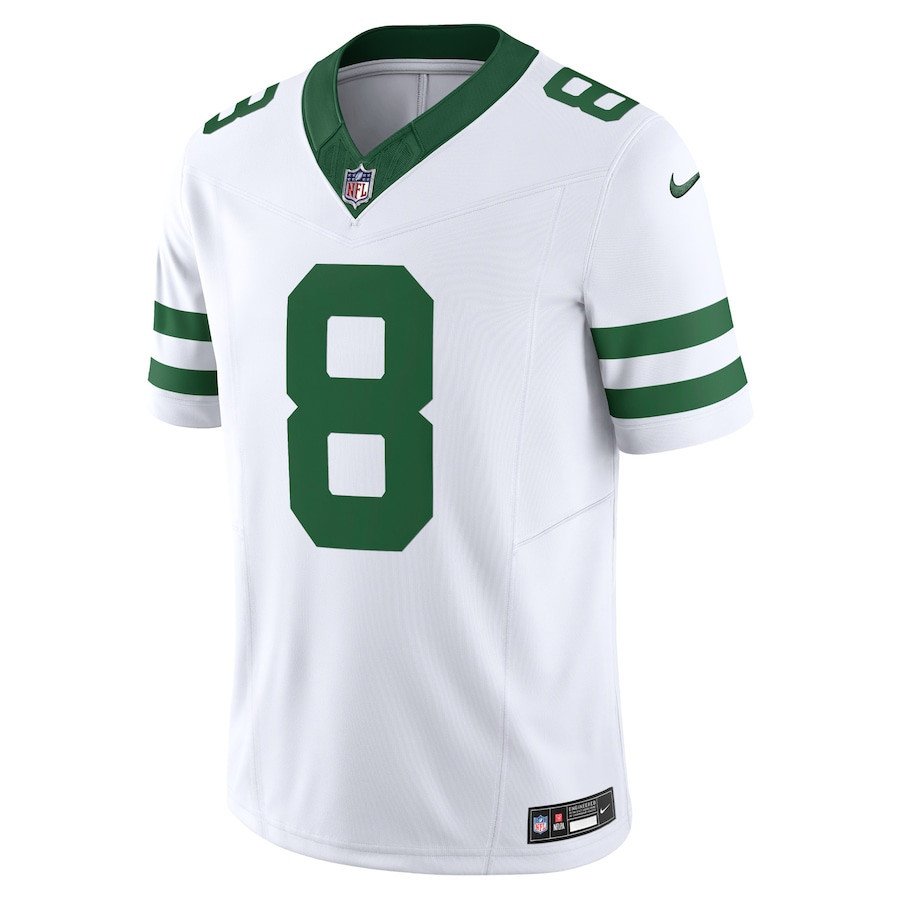 Alternative view of Aaron Rodgers 8 New York Jets Vapor F.U.S.E. Limited Jersey - Men, Legacy White JS8819 nicesnker