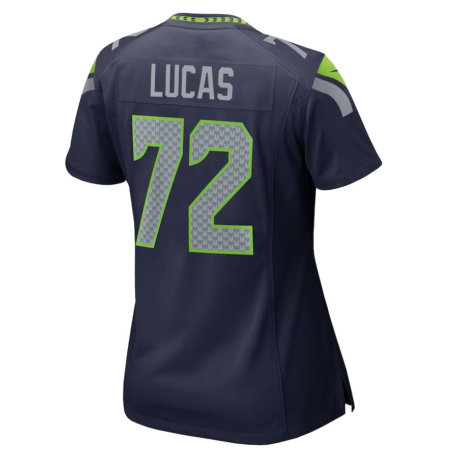 Abraham Lucas 72 Seattle Seahawks Women's Team Game Jersey - College Navy JS3307 nicesnker - Image 3