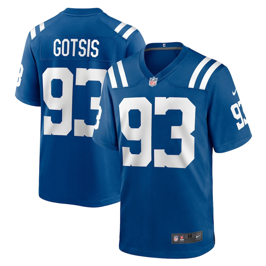 Adam Gotsis 93 Indianapolis Colts Team Game Men Jersey - Royal JS1785 nicesnker