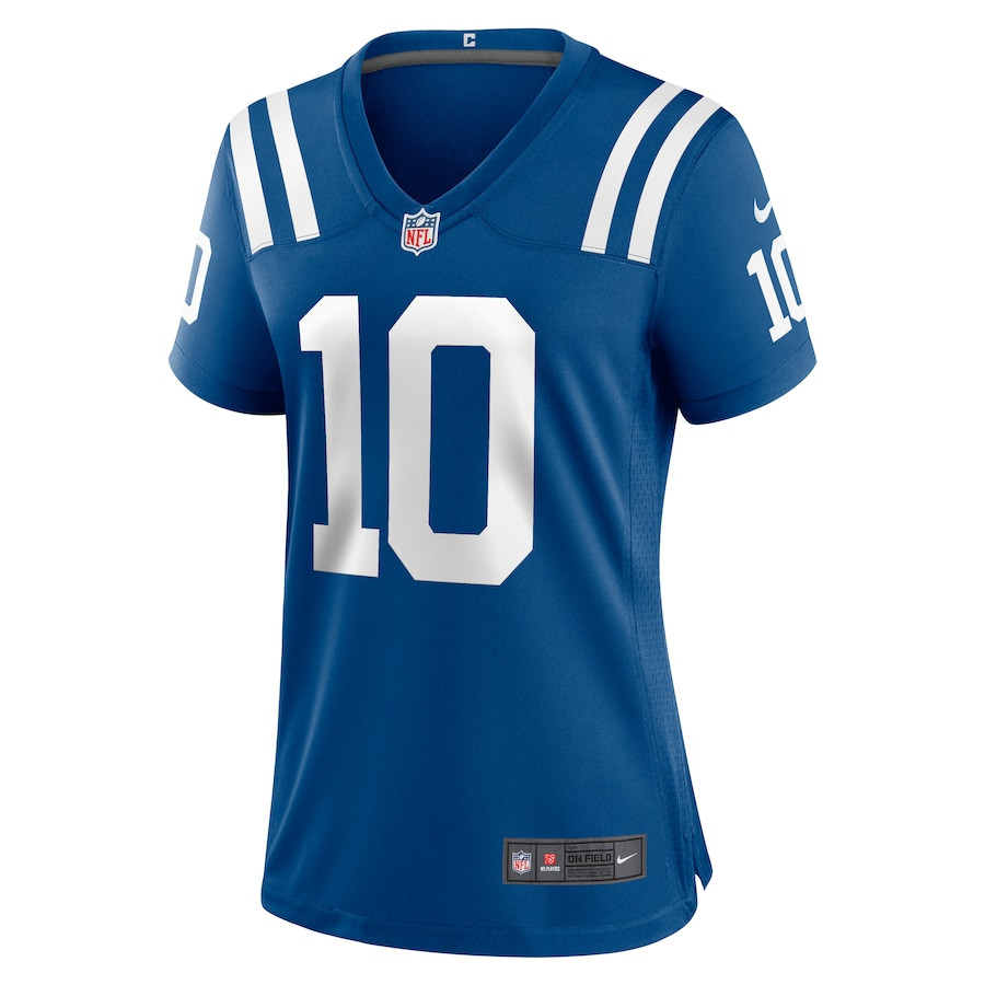 Alternative view of Adonai Mitchell 10 Indianapolis Colts Women's Game Jersey - Royal JS8150 nicesnker