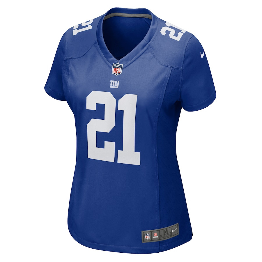 Alternative view of Adoree' Jackson 21 New York Giants Women's Game Jersey - Royal JS8544 nicesnker