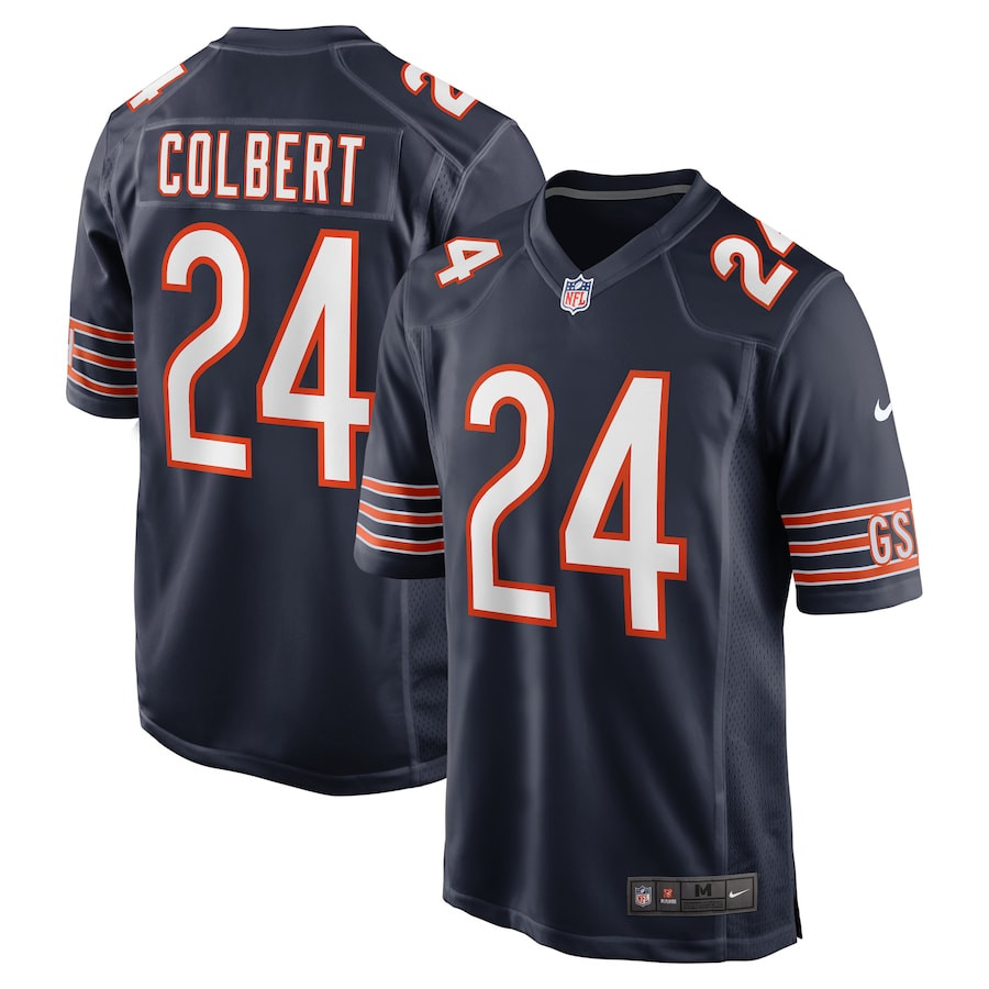 Adrian Colbert 24 Chicago Bears Team Game Men Jersey - Navy JS5863 nicesnker