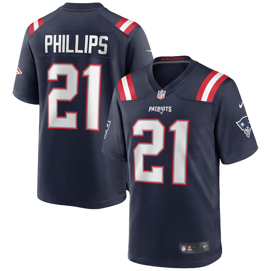 Adrian Phillips 21 New England Patriots Men Game Jersey - Navy JS4631 nicesnker
