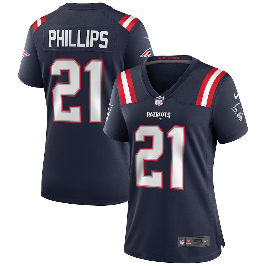Adrian Phillips 21 New England Patriots Women Game Jersey - Navy JS7427 nicesnker