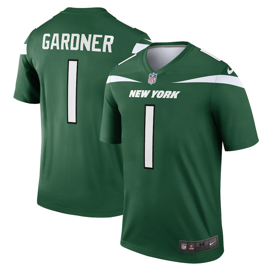 Ahmad Gardner 1 New York Jets Men Legend Jersey - Green JS9629 nicesnker