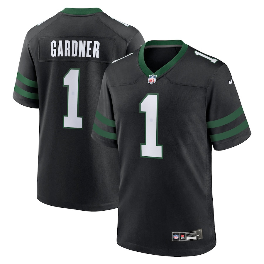 Ahmad Sauce Gardner 1 New York Jets Alternate Game Men Jersey - Legacy Black JS1996 nicesnker