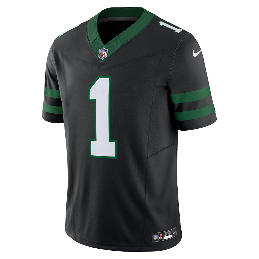 Alternative view of Ahmad Sauce Gardner 1 New York Jets Alternate Vapor F.U.S.E. Limited Jersey - Men, Legacy Black JS6247 nicesnker