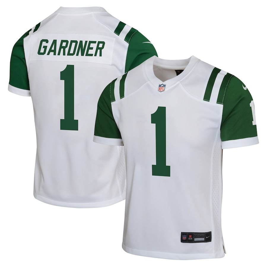 Ahmad Sauce Gardner 1 New York Jets Classic Alternate Game YOUTH Jersey - White JS2703 nicesnker