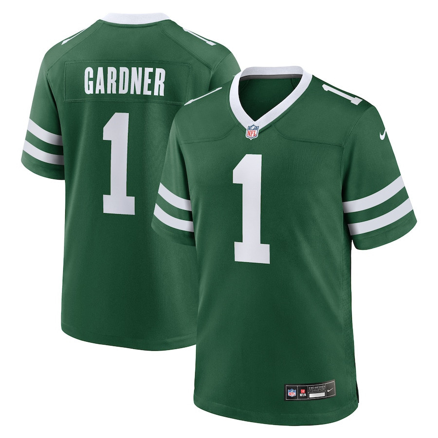 Ahmad Sauce Gardner 1 New York Jets Game Jersey - Men, Legacy Green JS1435 nicesnker