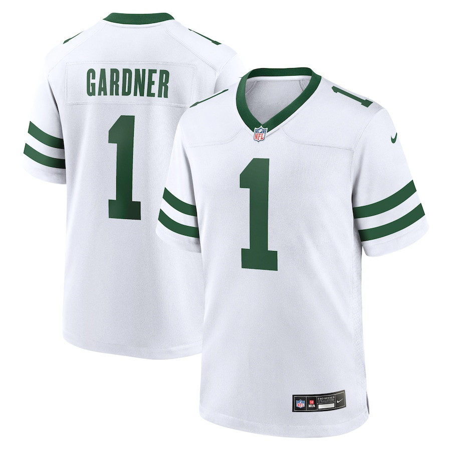 Ahmad Sauce Gardner 1 New York Jets Game Jersey - Men, Legacy White JS2313 nicesnker