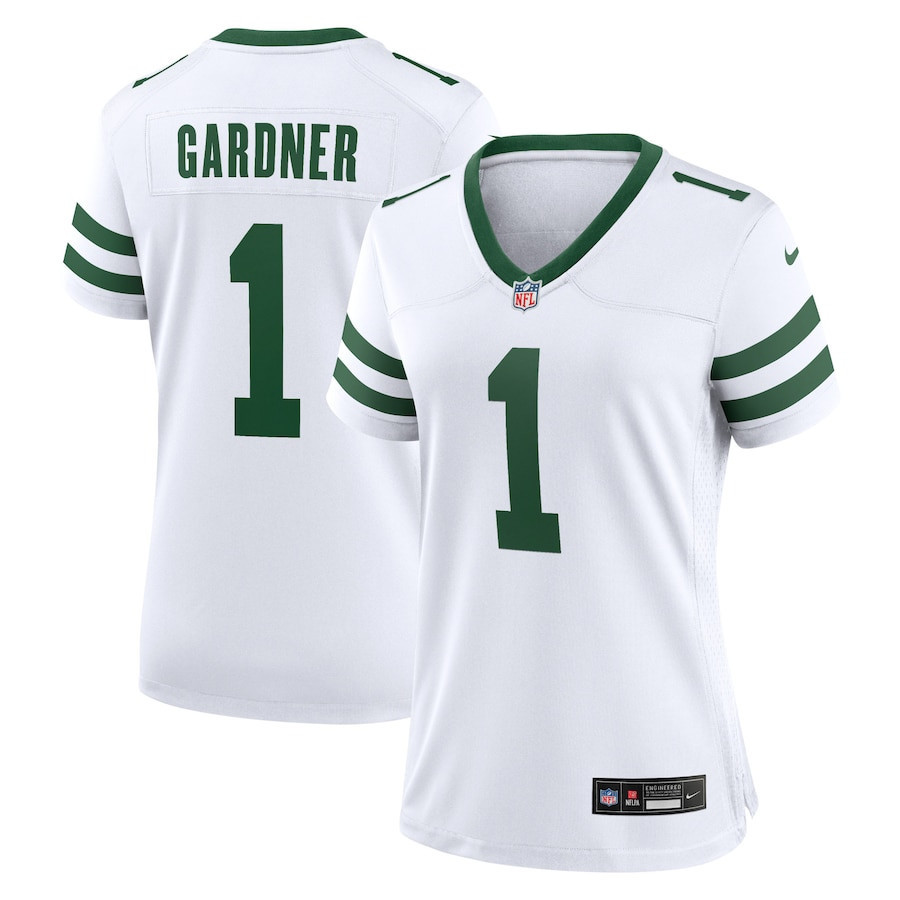 Ahmad Sauce Gardner 1 New York Jets Game Jersey - Women, White JS6240 nicesnker