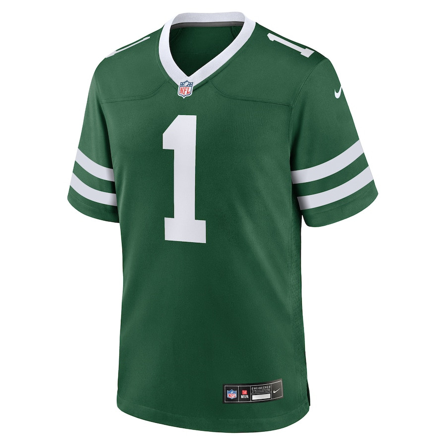 Alternative view of Ahmad Sauce Gardner 1 New York Jets Game Men Jersey - Legacy Green JS6783 nicesnker