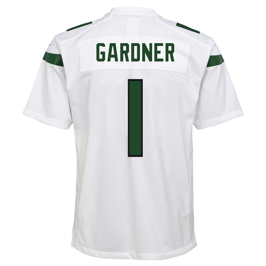 Ahmad Sauce Gardner 1 New York Jets YOUTH Game Jersey - White JS2811 nicesnker - Image 3