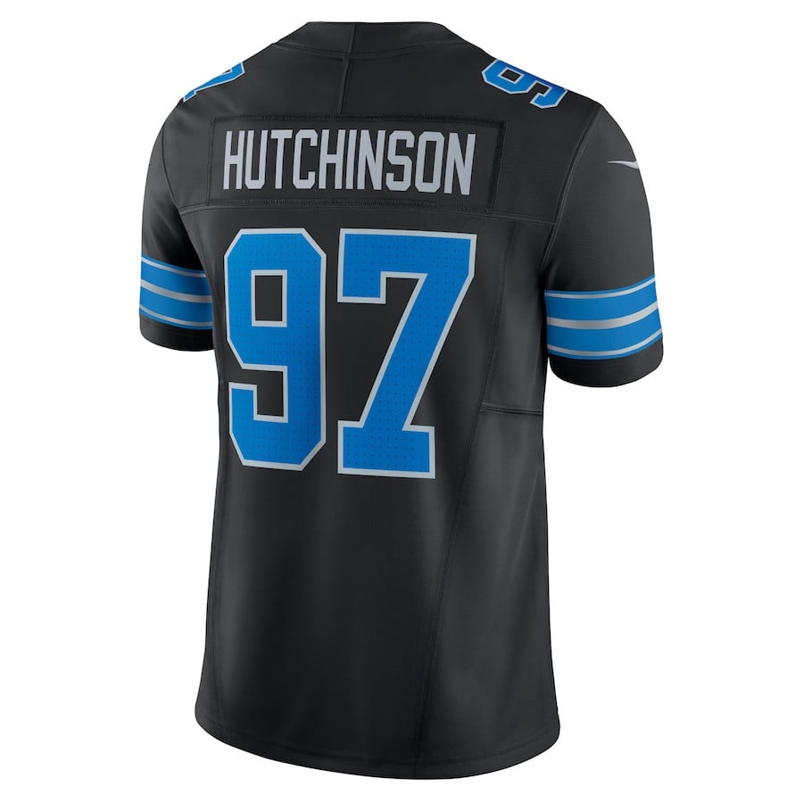 Aidan Hutchinson 97 Detroit Lions 2nd Alternate Vapor F.U.S.E. Limited Jersey - Black JS1899 nicesnker - Image 3