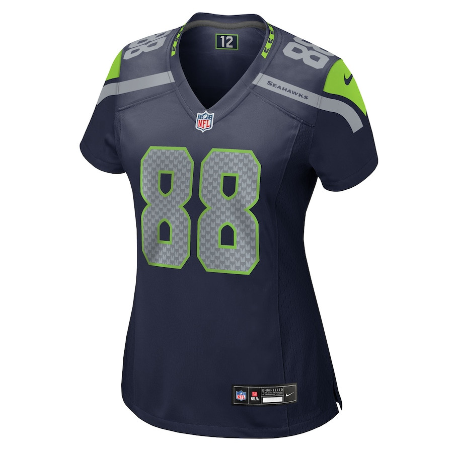Alternative view of A.J. Barner 88 Seattle Seahawks Women's Team Game Jersey - College Navy JS2443 nicesnker