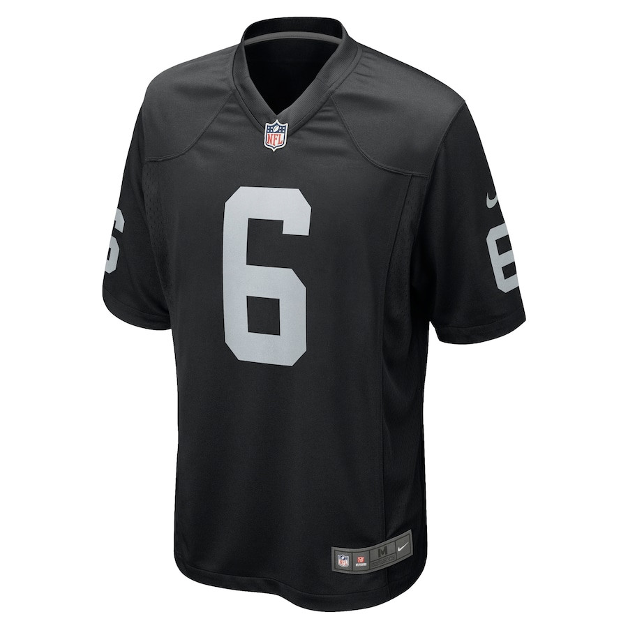 Alternative view of AJ Cole 6 Las Vegas Raiders Men Game Jersey - Black JS1186 nicesnker