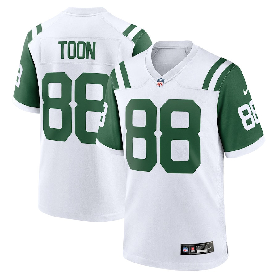 Al Toon 88 New York Jets Classic Alternate Retired Player Game Men Jersey - White JS6188 nicesnker