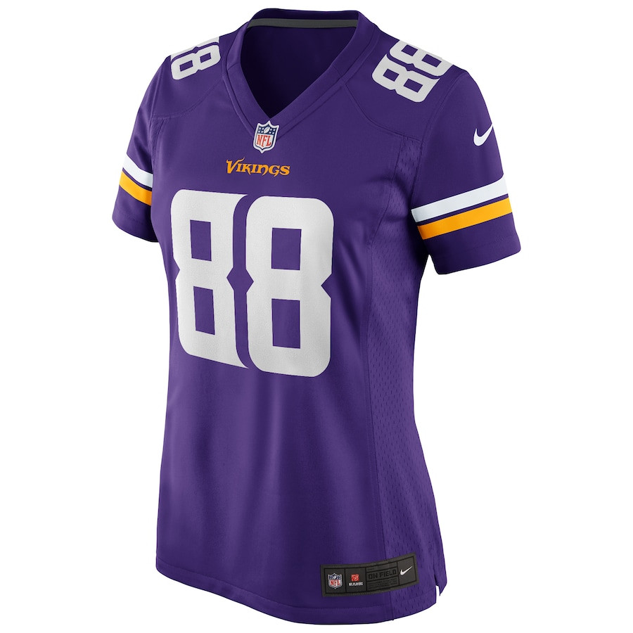 Alternative view of Alan Page 88 Minnesota Vikings Women Game Retired Jersey - Purple JS1915 nicesnker