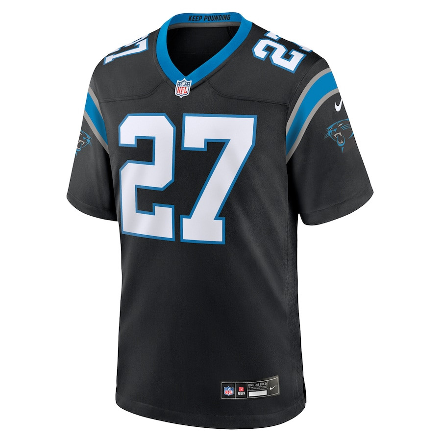 Alternative view of Alex Cook 27 Carolina Panthers Game Men Jersey - Black JS1916 nicesnker