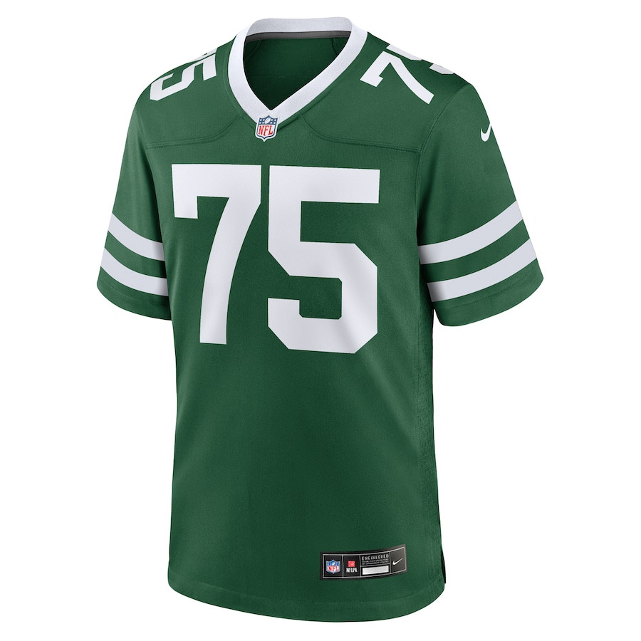 Alternative view of Alijah Vera-Tucker 75 New York Jets Team Game Men Jersey - Legacy Green JS3426 nicesnker