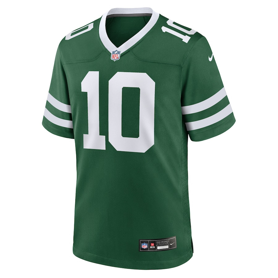 Alternative view of Allen Lazard 10 New York Jets Team Game Men Jersey - Legacy Green JS6654 nicesnker