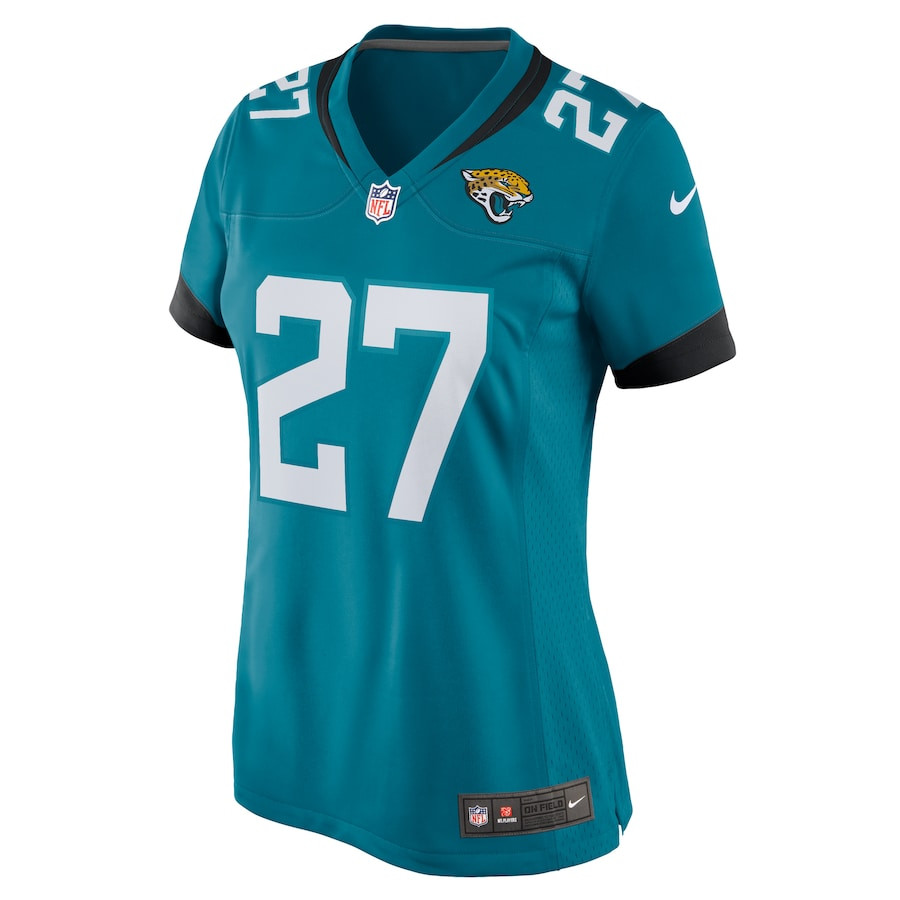 Alternative view of Amani Oruwariye 27 Jacksonville Jaguars Women Game Jersey - Teal JS8462 nicesnker