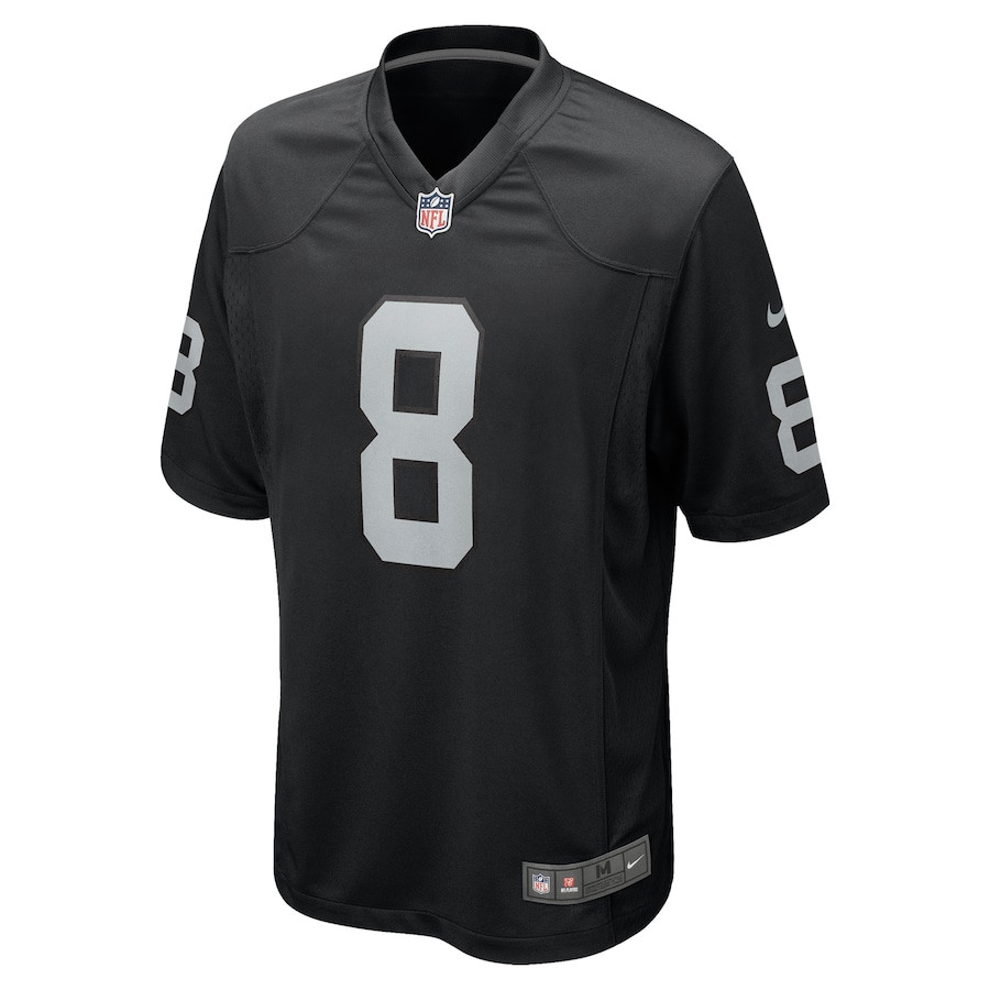 Alternative view of Ameer Abdullah 8 Las Vegas Raiders Team Game Men Jersey - Black JS7071 nicesnker
