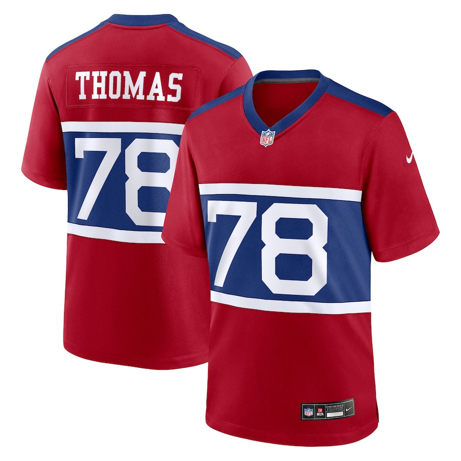 Andrew Thomas 78 New York Giants Alternate Game Men Jersey - Century Red JS4542 nicesnker