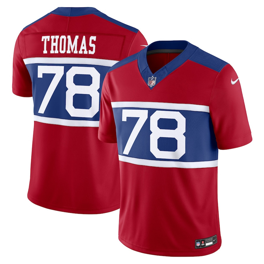 Andrew Thomas 78 New York Giants Alternate Vapor F.U.S.E. Limited Men Jersey - Century Red JS9596 nicesnker