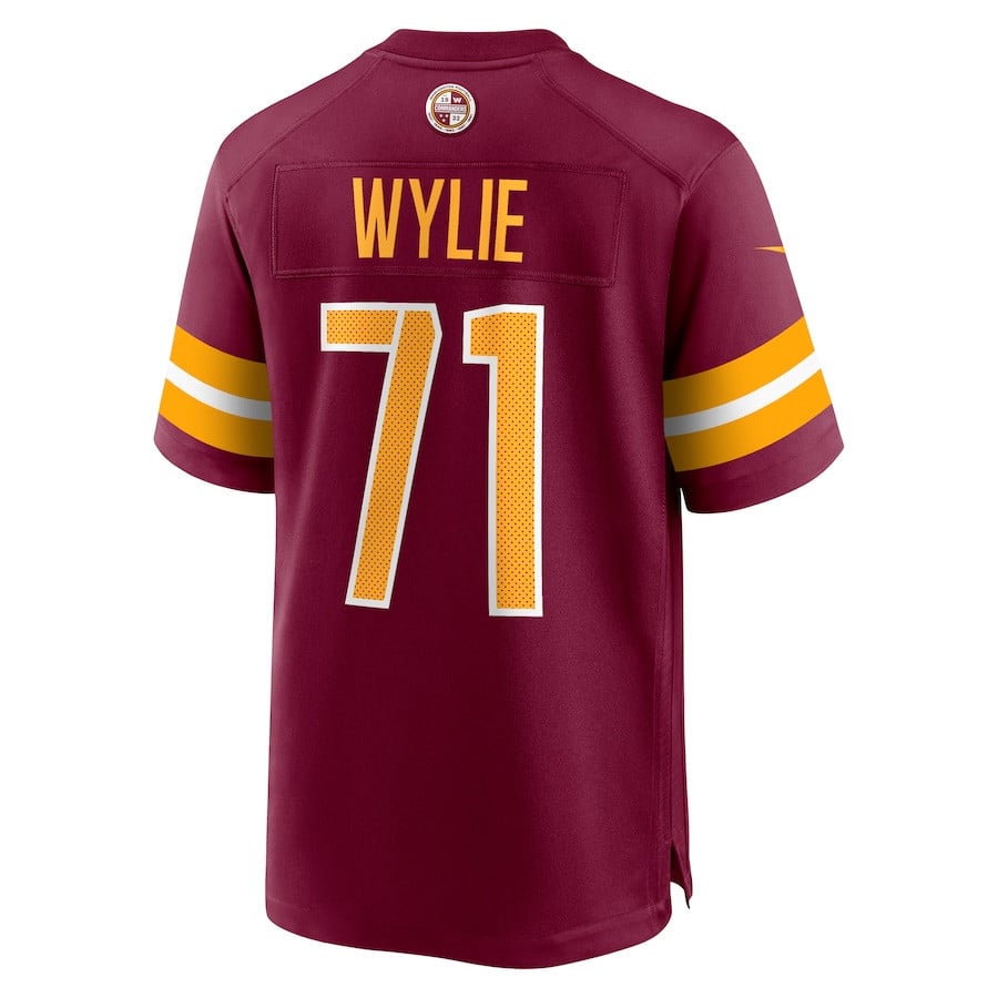 Andrew Wylie #71 Washington Commanders Super Bowl LIX Youth Jersey - Burgundy JS6856 nicesnker - Image 3