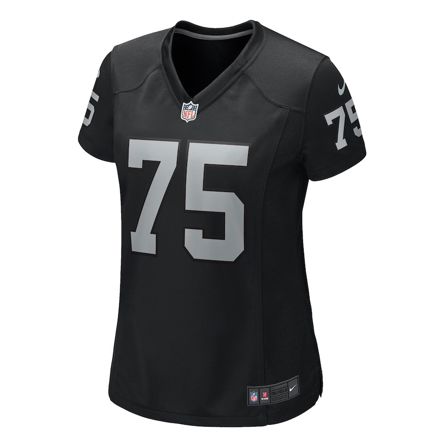 Alternative view of Andrus Peat 75 Las Vegas Raiders Women's Team Game Jersey - Black JS8588 nicesnker