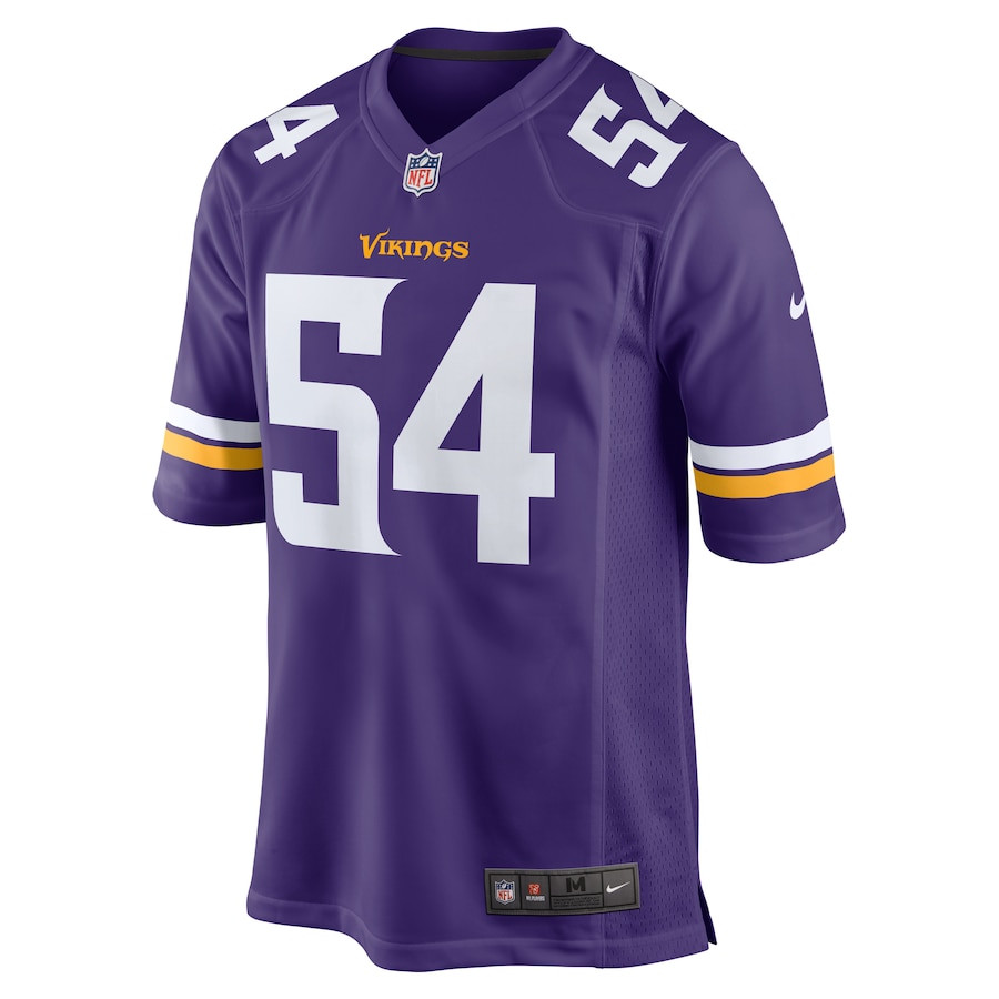 Alternative view of Anthony Barr 54 Minnesota Vikings Game Men Jersey - Purple JS4847 nicesnker