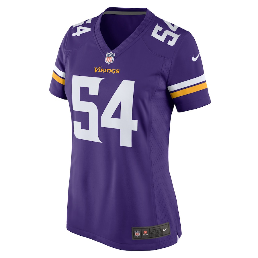 Alternative view of Anthony Barr 54 Minnesota Vikings Game Women Jersey - Purple JS6819 nicesnker
