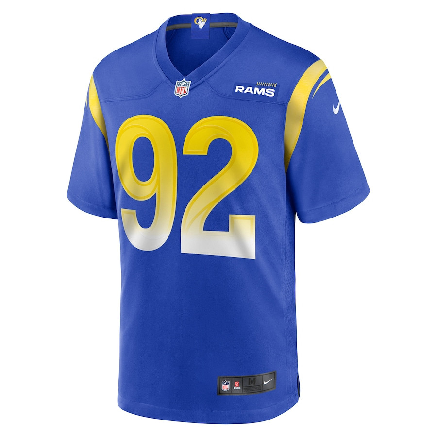 Alternative view of Anthony Goodlow 92 Los Angeles Rams Game Men Jersey - Royal JS6814 nicesnker