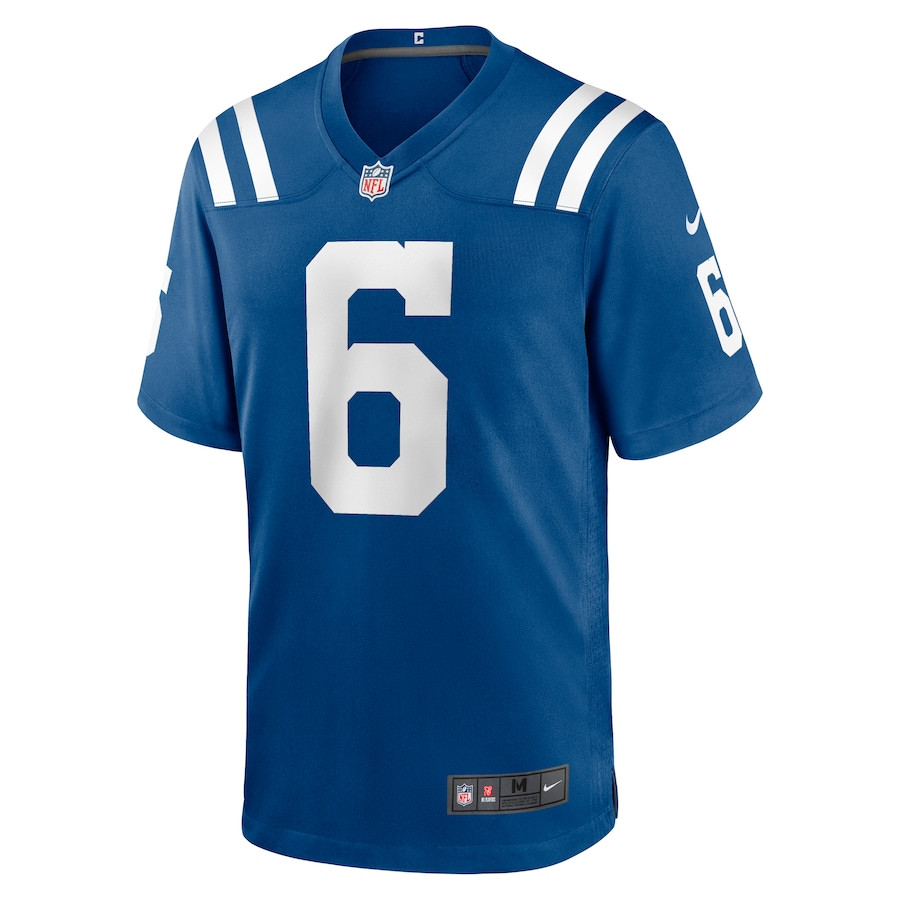 Alternative view of Anthony Gould 6 Indianapolis Colts Game Men Jersey - Royal JS7580 nicesnker